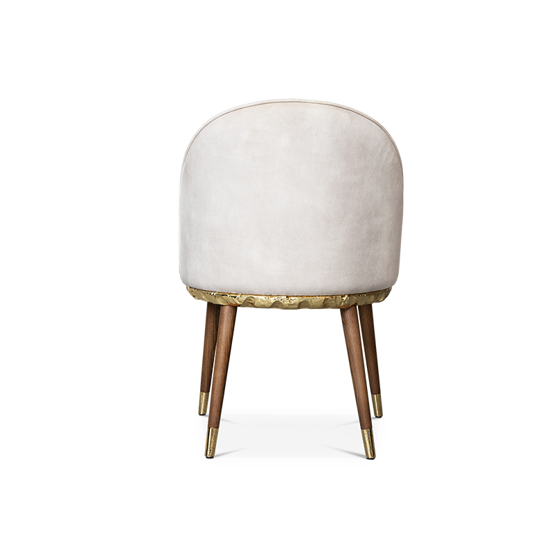 Итальянские легкие роскошные дизайнерские обеденные стулья из массива дерева