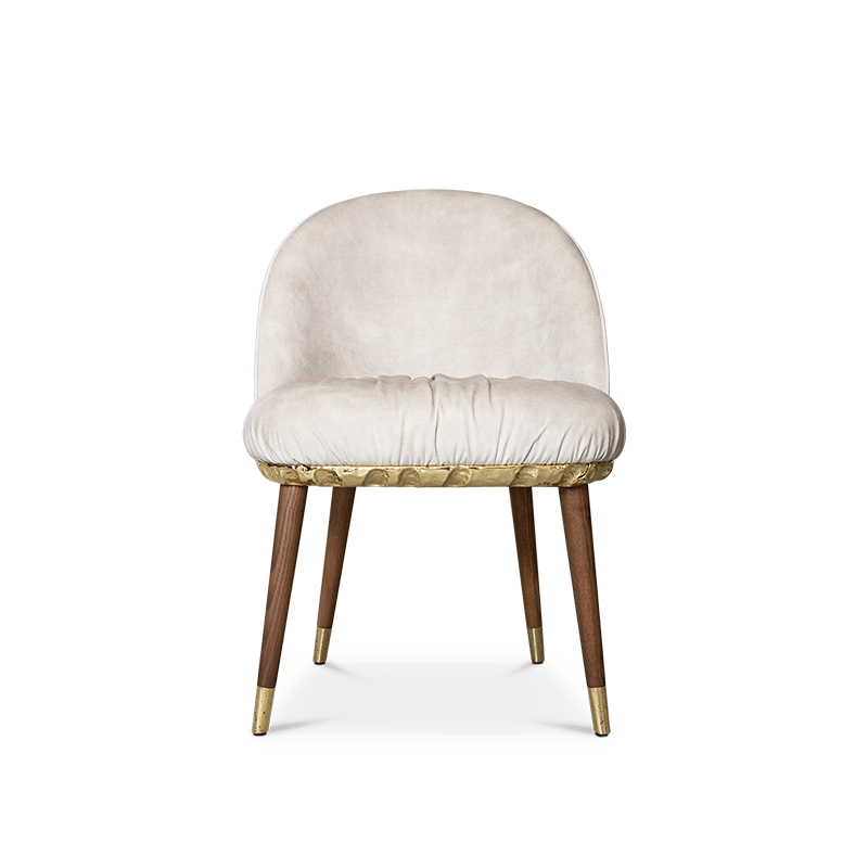 Итальянские легкие роскошные дизайнерские обеденные стулья из массива дерева